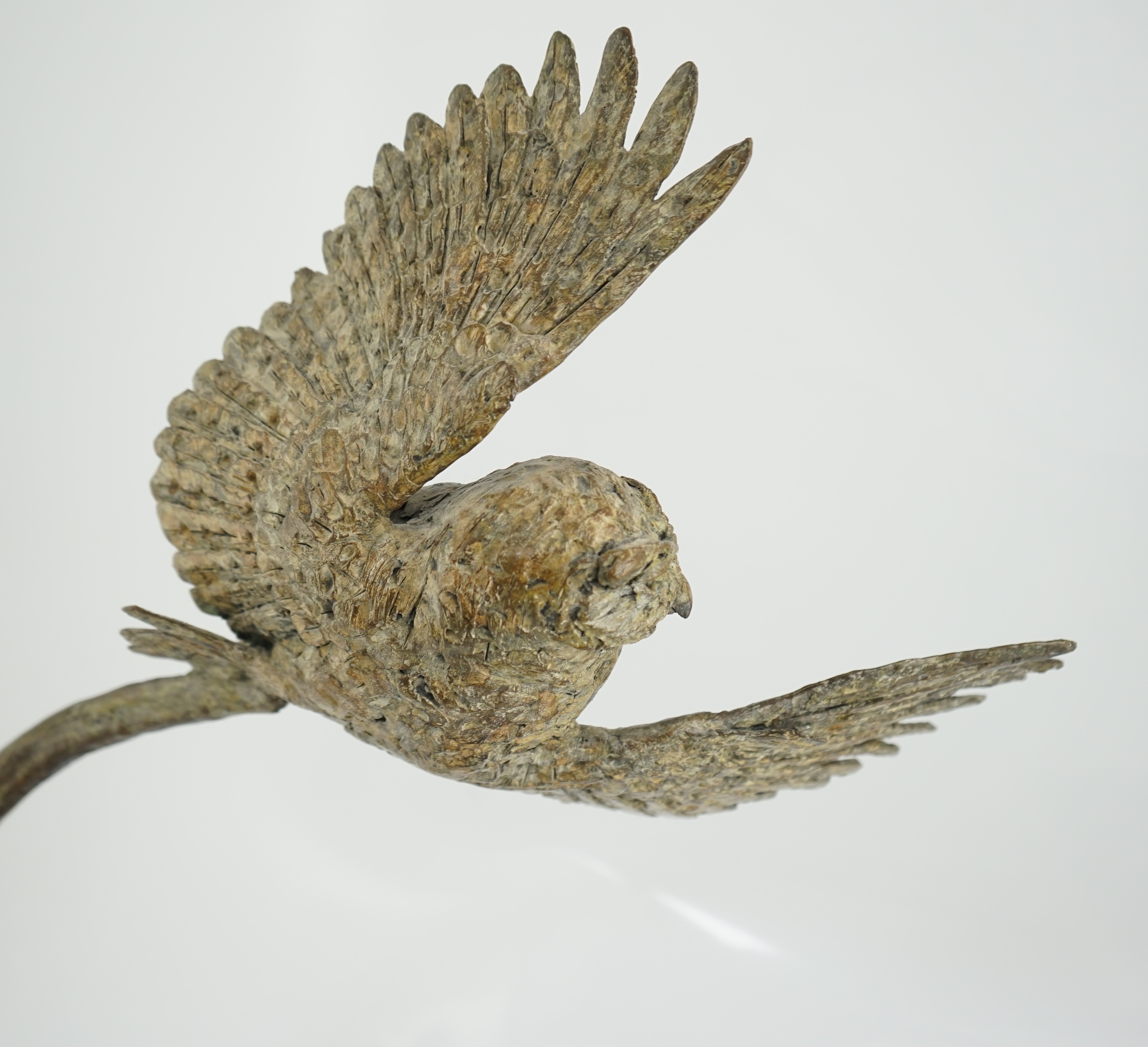 Hamish Mackie (b.1973), bronze, 'Little Owl'